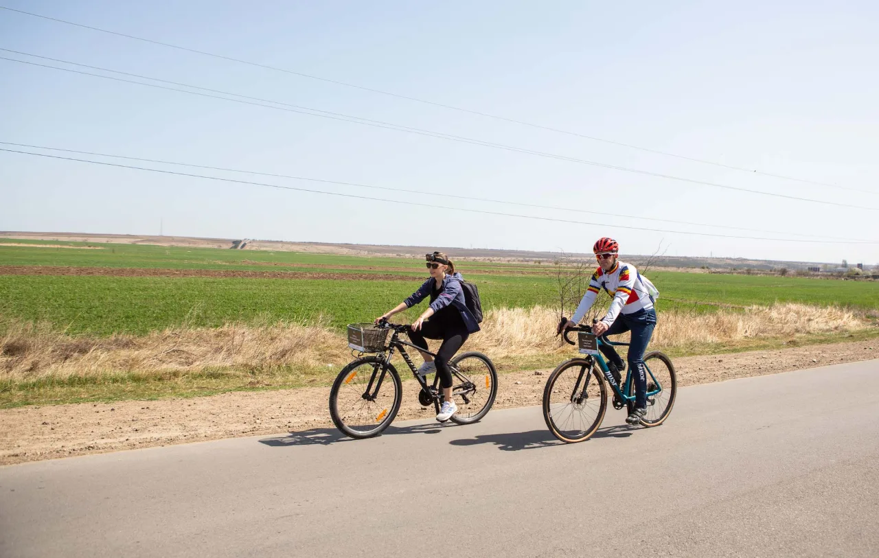 Moldova cycling route in south Moldova